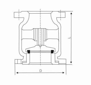 H42H/W/N vertical lift check valve