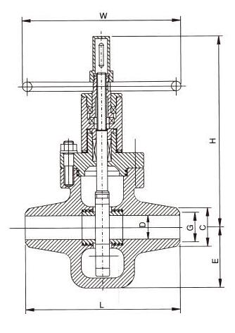 High pressure flat gate valve 2
