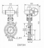 D3/6/73 Pinch metal hard seal butterfly valve