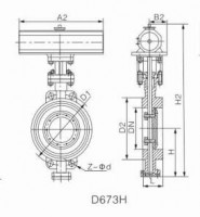 D3/6/73 Pinch metal hard seal butterfly valve