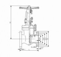 Z41W-16P flange gate valve