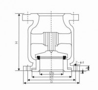 GB Flange vertical check valve