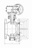 Manual eccentric hemispherical valve