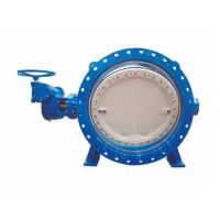 Soft-sealing double eccentric flanged butterfly valve 1
