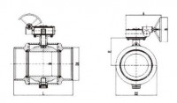 Standard diameter welded ball valve