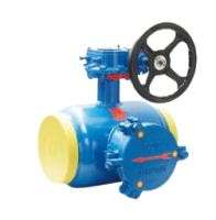 Filter type welded ball valve
